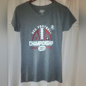 NWOT GEORGIA Bulldogs SEC Football Championship Tee Small